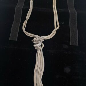 NWOT Silver Rope Necklace.